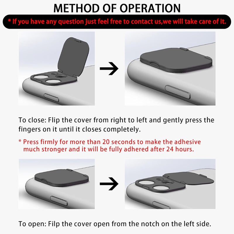 EYSOFT Privacy Cover Compatible for iPhone 14 Pro/14 Pro Max with Front Camera Cover,Protect Privacy and Security But Not Affect Facial Recognition（2Pack） - Image 2